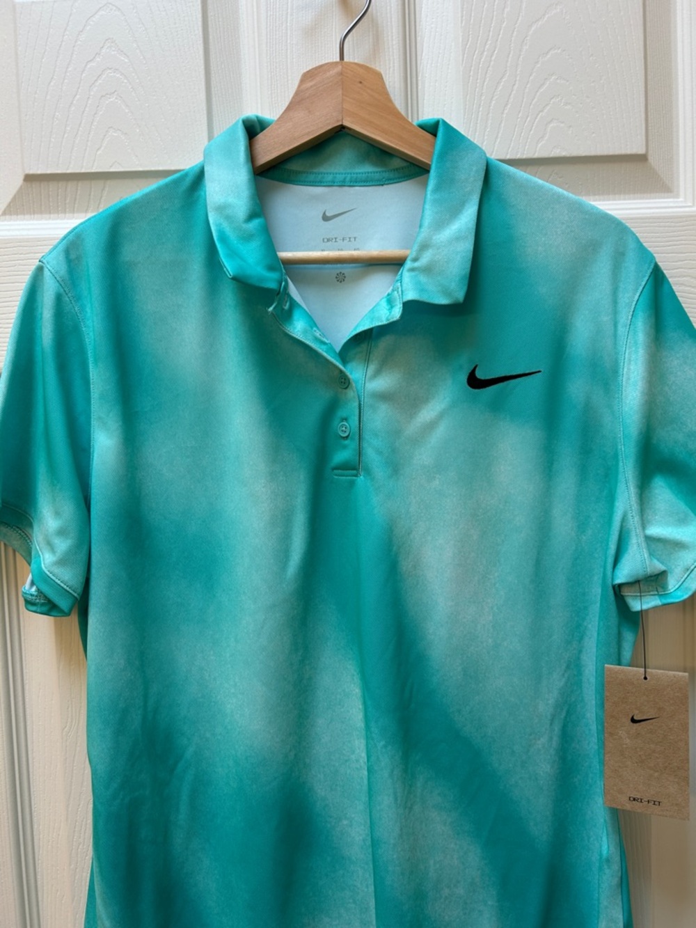 Nike Women's Victory Dri-FIT Golf Teal Polo Shirt Size XL